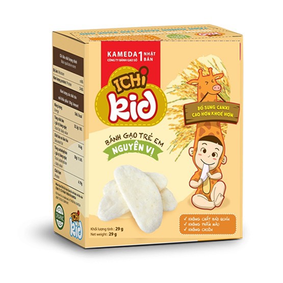 Bánh Gạo One One Trẻ Em Ichi Kid 29g