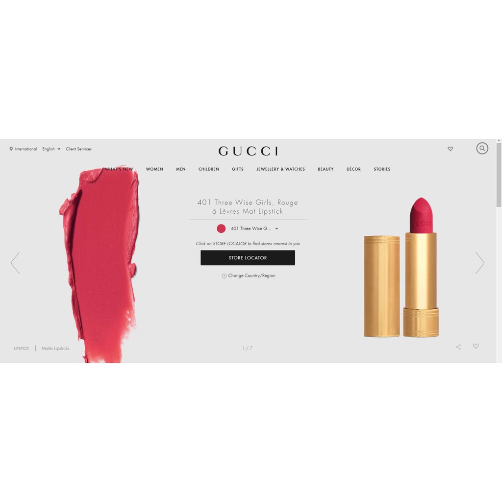 gucci lipstick 401