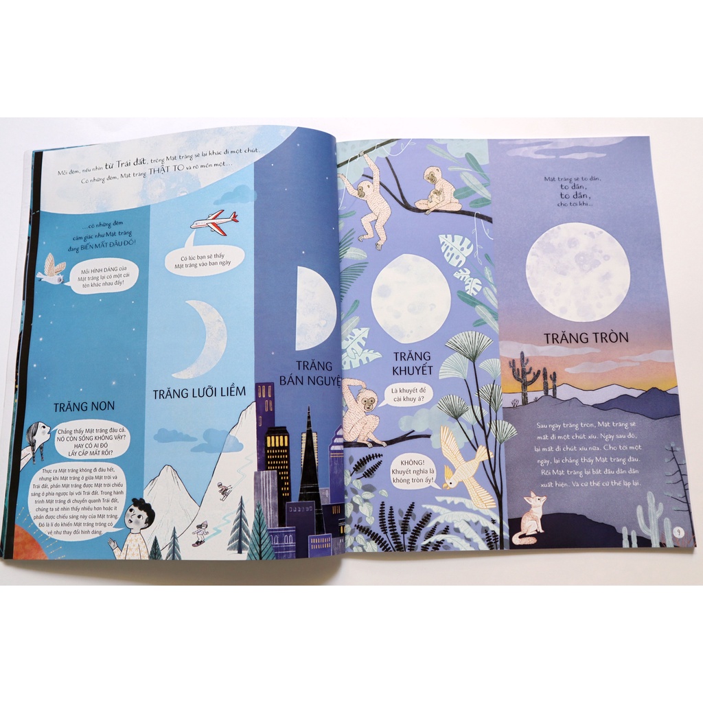 Sách cho bé - Mặt Trăng - Cùng khám phá câu chuyện về Mặt Trăng - Dành cho bé từ 3+