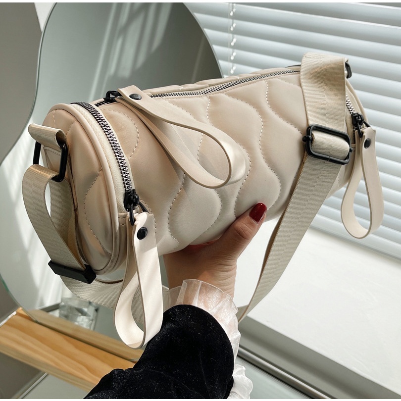 Túi Đeo Chéo Hình Trụ Cỡ Nhỏ 2022 Thời Trang Mùa Hè Cho Nữ