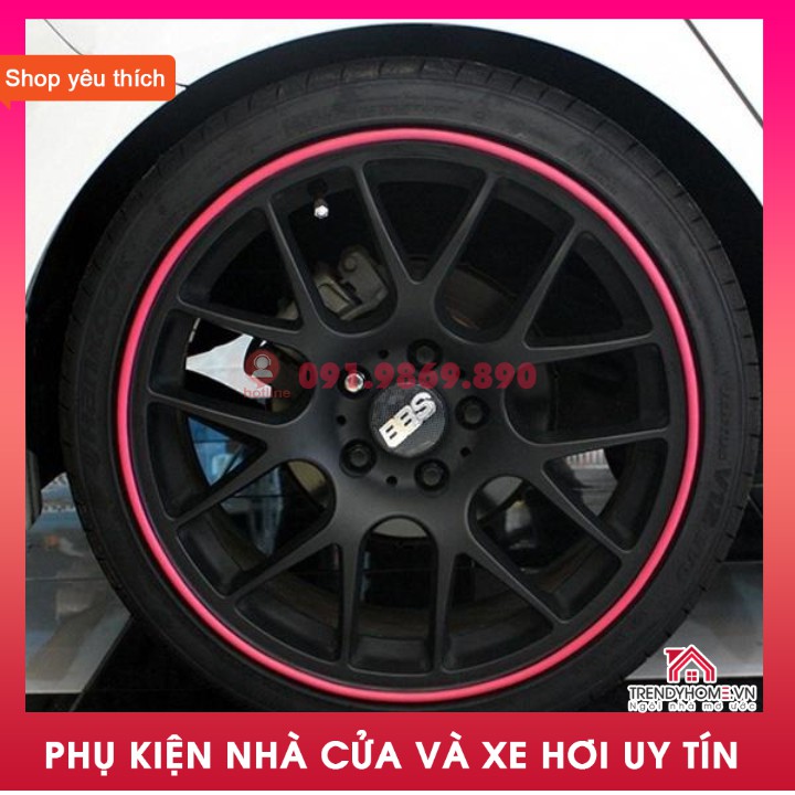 Dây Viền Bảo Vệ Vành Bánh Xe Ô Tô, miếng dán trang trí vành thép mạ điện lốp xe, dải chống xước và va chạm