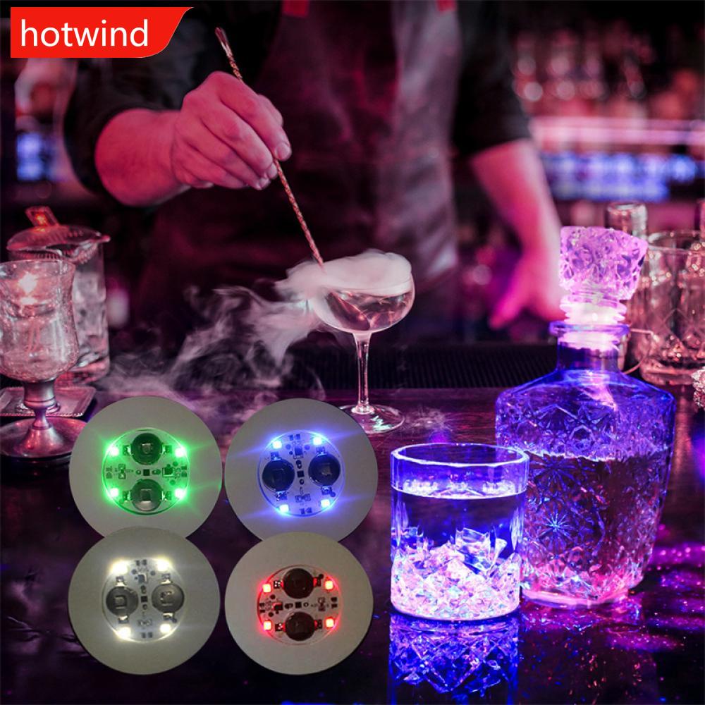 Đế Lót Ly Có Đèn LED Phát Sáng Mini Dùng Trang Trí I5J3