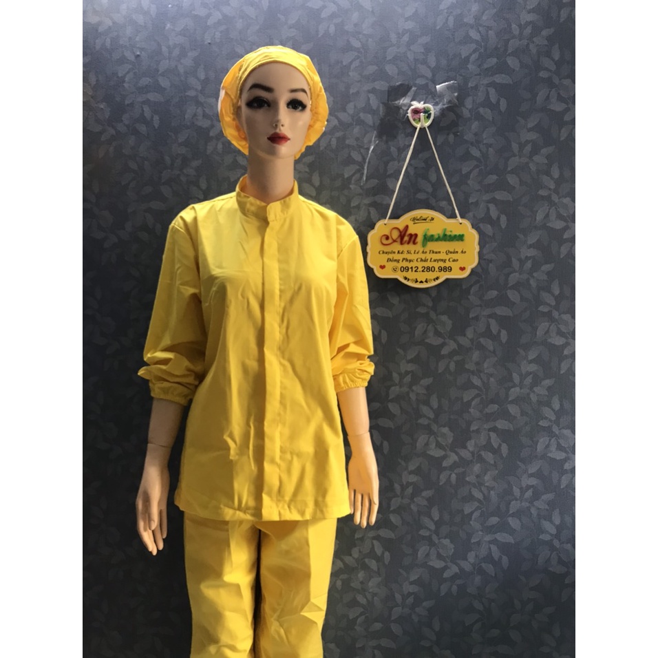 Nón Lưới trùm tóc công nhân thủy sản, thực phẩm - Mũ trùm tóc y tế, bảo hộ màu Vàng