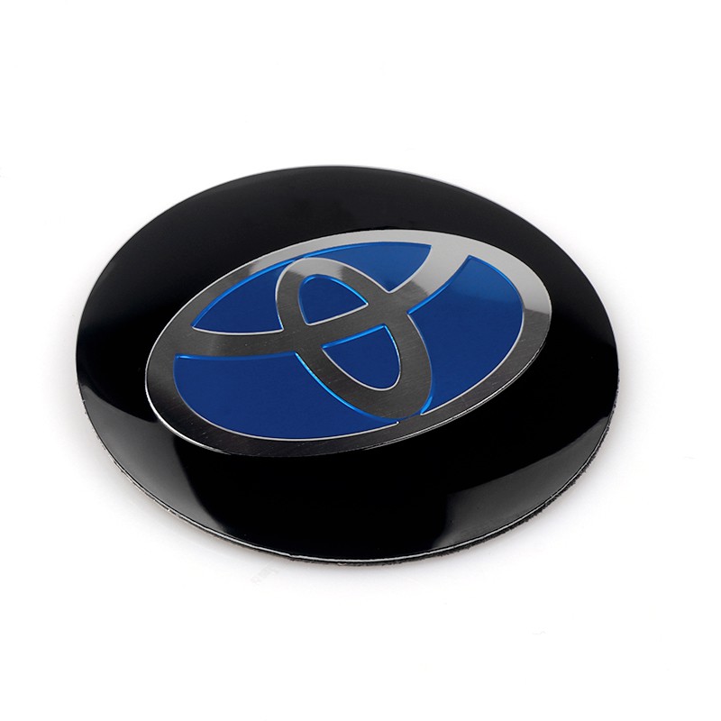 Bộ 4 Miếng Dán Logo Mugen Trang Trí Bánh Xe Hơi Toyota