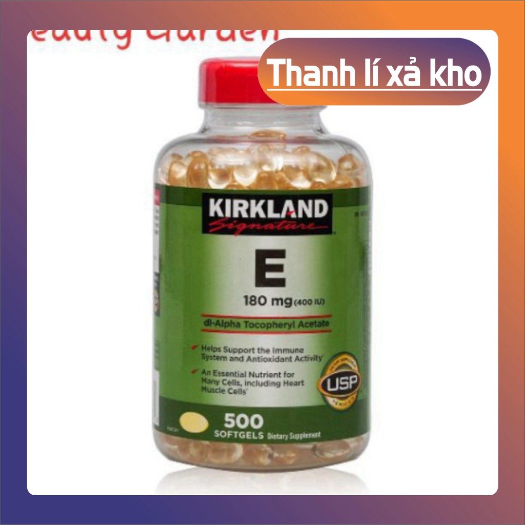 SĂN SALE NÀO MỌI  NGƯỜI  Vitamin E 400 IU 500 Viên Kirkland Của Mỹ 🍀Đẹp Da, Làm Chậm Lão Hóa  [ Uy Tín+Chính Hãng+Date 