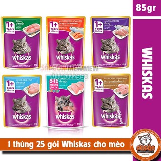 1 thùng pate gói Whiskas cho mèo