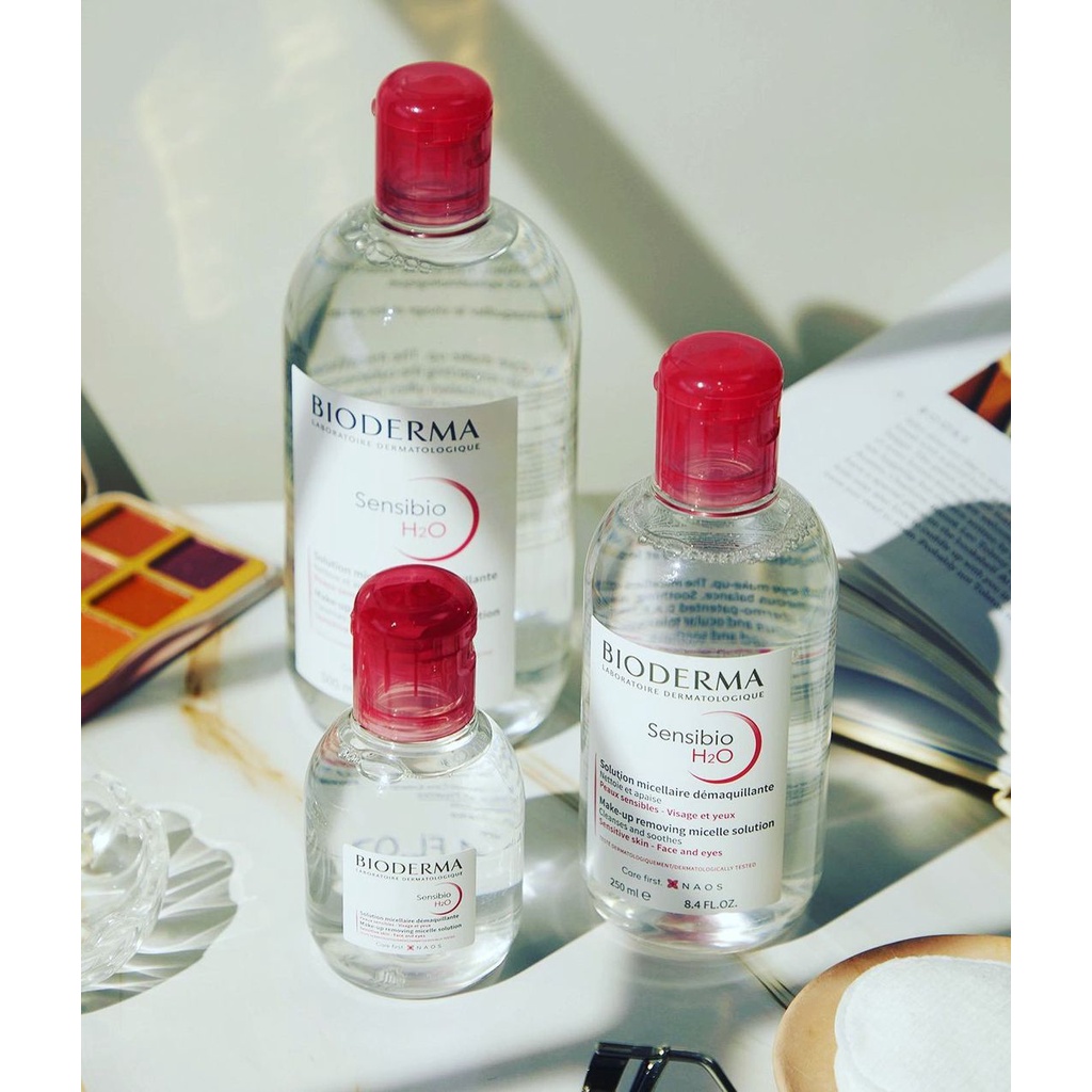 Tẩy Trang Bioderma Sensibio H2O Micellar Water Hồng 500ml 250ml 100ml - Khongcoson