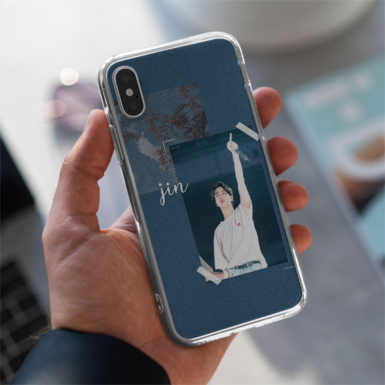 Ốp lưng iphone silicon Idol KPOP BTS Jin cute  BLUBTS0151