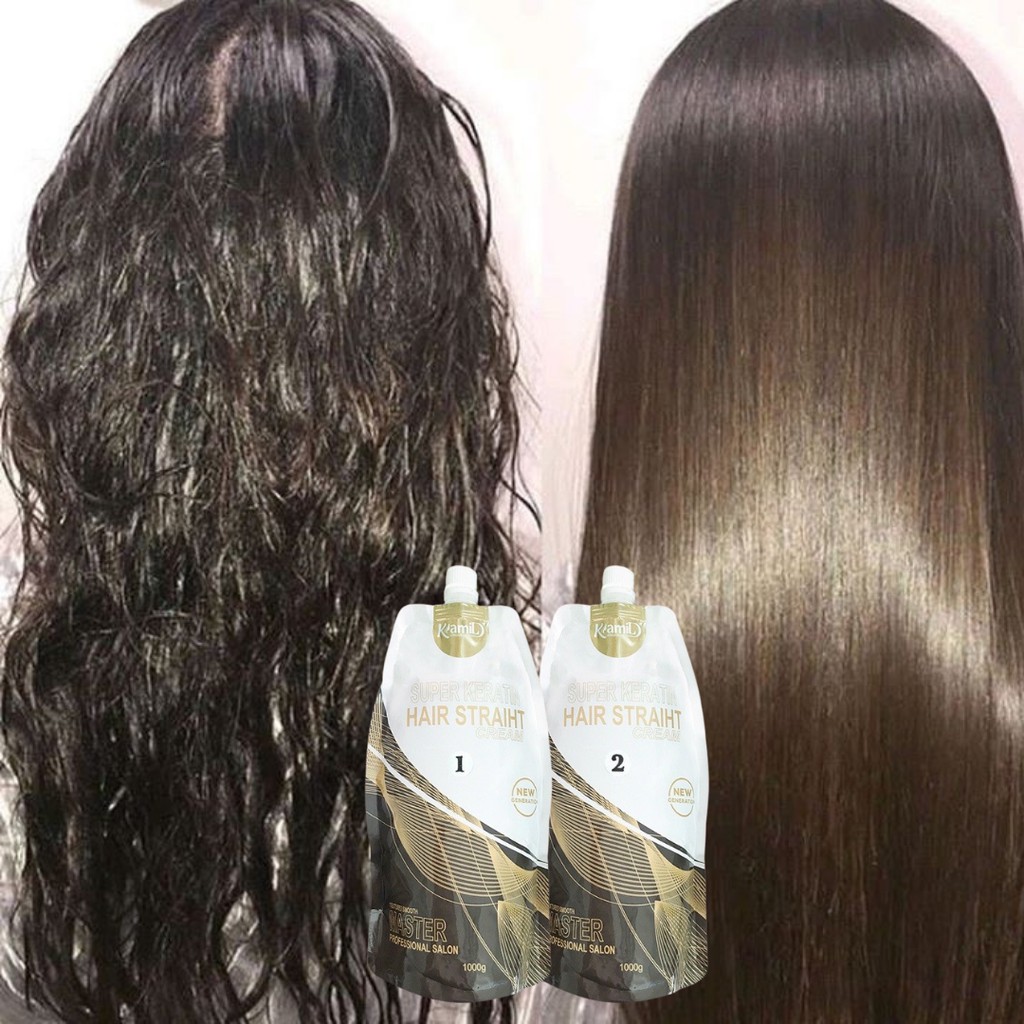 THUỐC DUỖI ÉP TÓC SIÊU DƯỠNG KERATIN KAMI 1000ML - Chuyên dùng trong cho salon tóc
