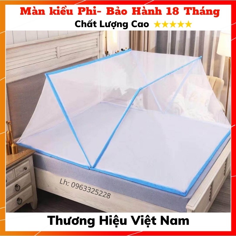 Màn chụp tự bung người lớn đỉnh vuông - Mùng chụp tự bung Kiều Phi gấp gọn mới nhất 2021