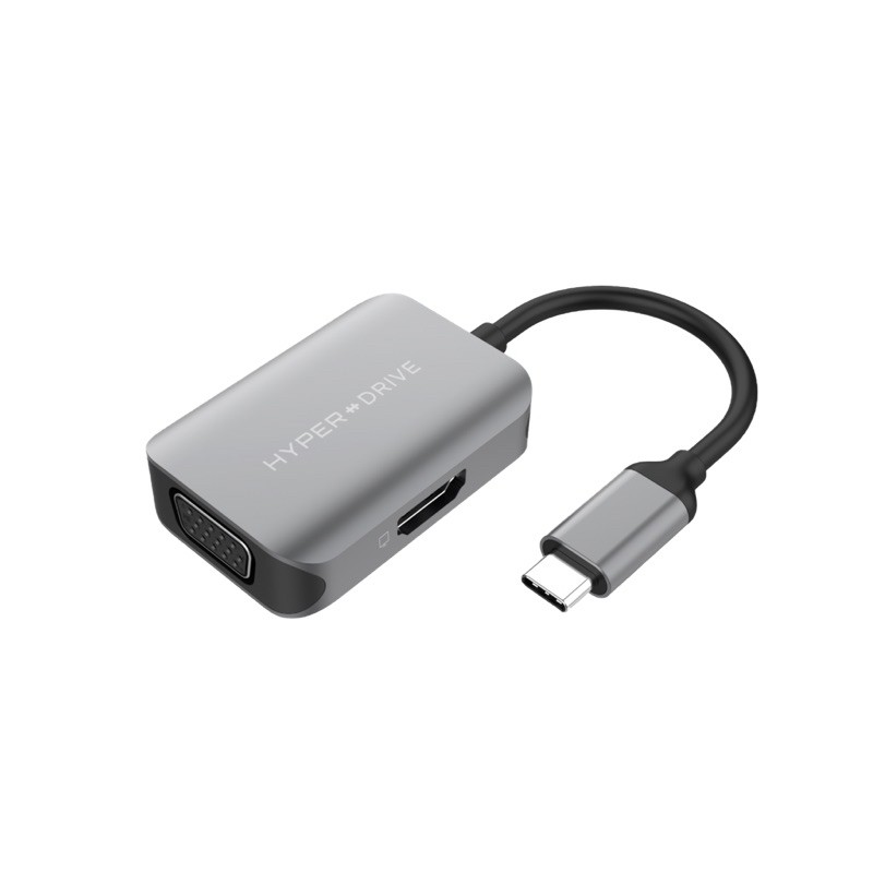 [Mã 254ELSALE giảm 7% đơn 300K] Cổng Chuyển HyperDrive 4K HDMI/VGA 2 IN 1 USB-C Hub HD-C2HV