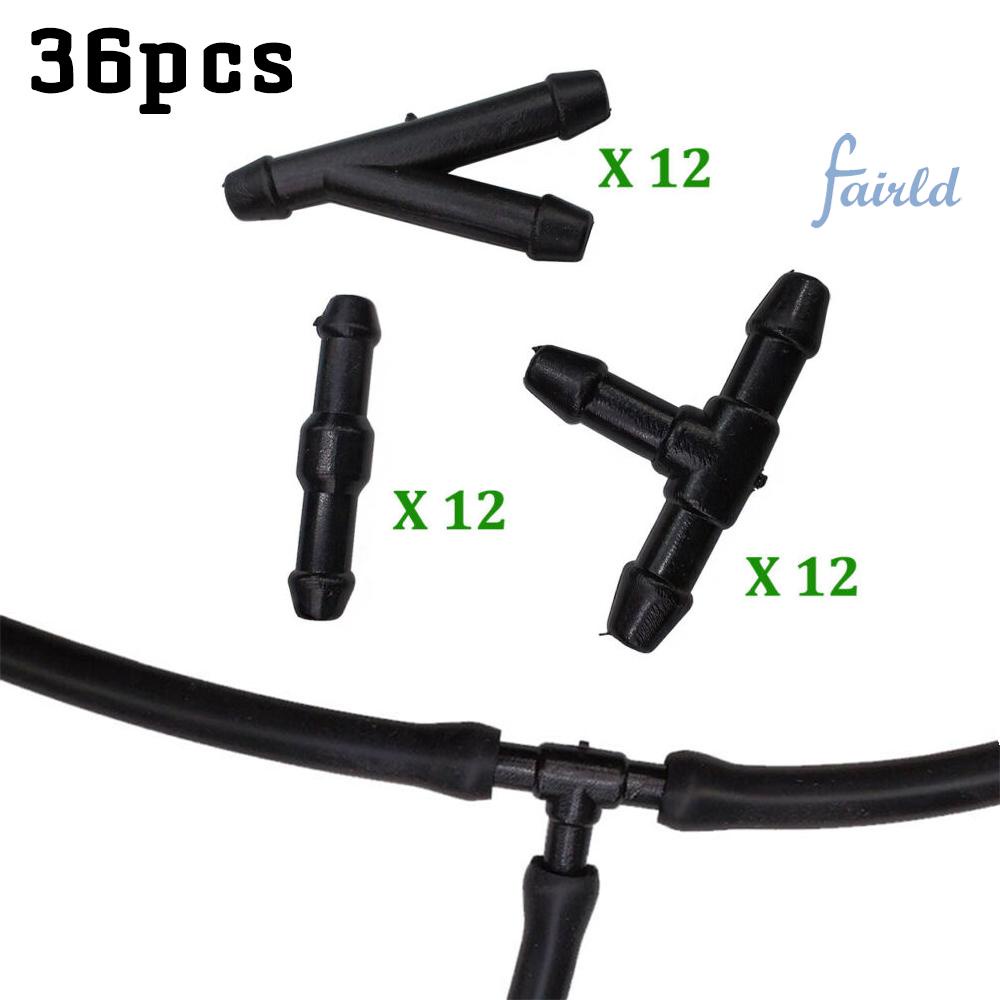 Set 36 Đầu Nối Ống Nước Rửa Kính Chắn Gió Loại T / Y / I W04 W01