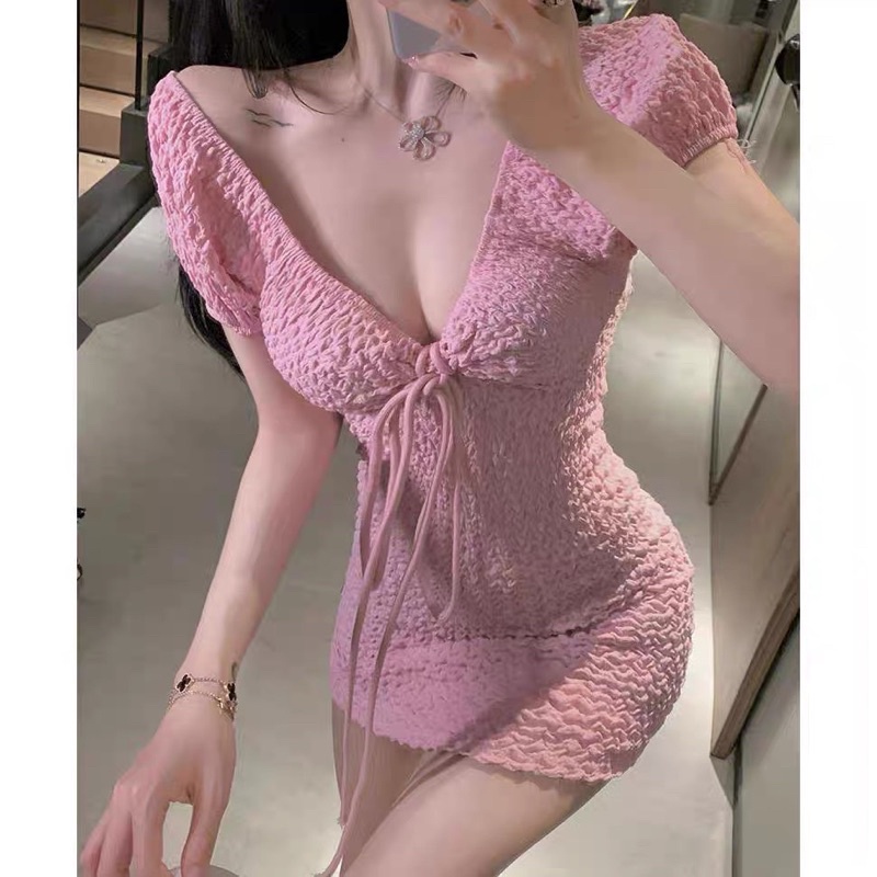Váy body nữ QC taobao mặc được 2 kiểu