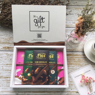 [ĂN LÀ NGHIỆN] SOCOLA SỮA NHÂN DỪA 50% CACAO FIGO 20G
