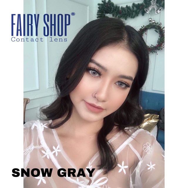 Kính Áp tròng SNOW GRAY 14.0 - Kính Áp Tròng FAIRY SHOP CONTACT LENS độ 0 đến 6