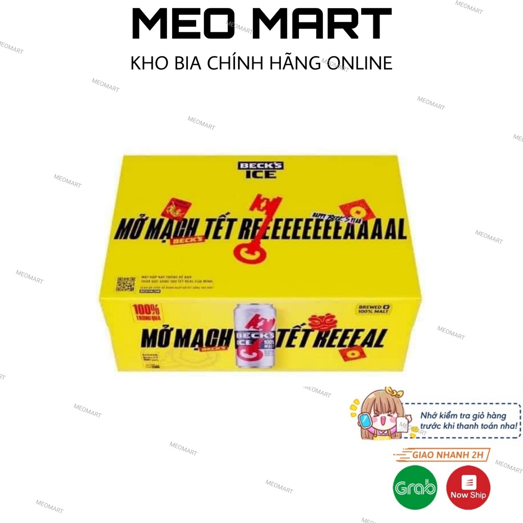 BIA BECK ICE THÙNG 330ML