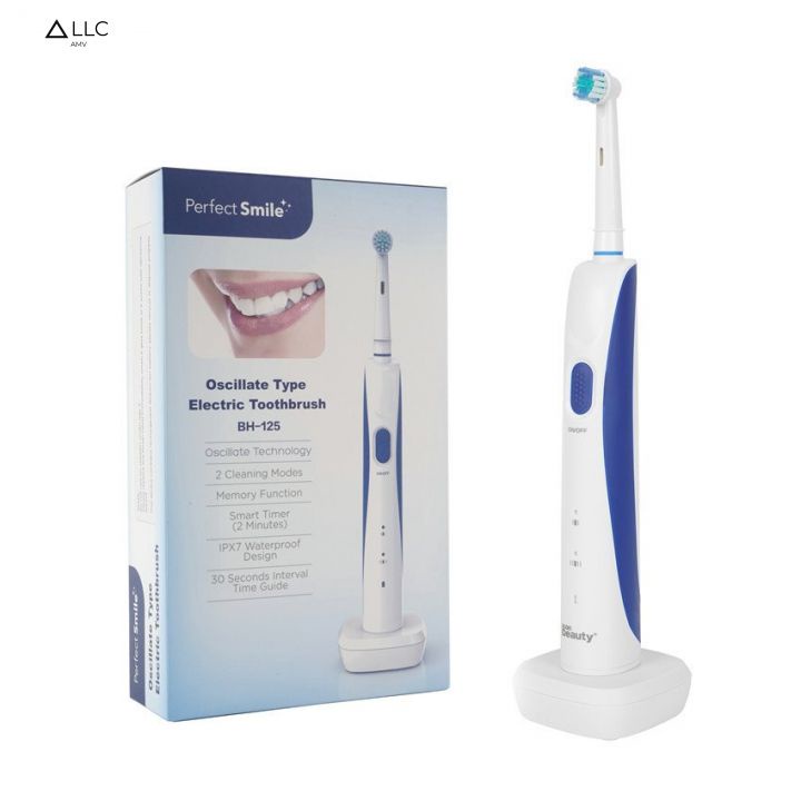 Bàn chải điện xoay BH- 125 Oral Perfect smile,công nghệ Mỹ sạc đế từ tính