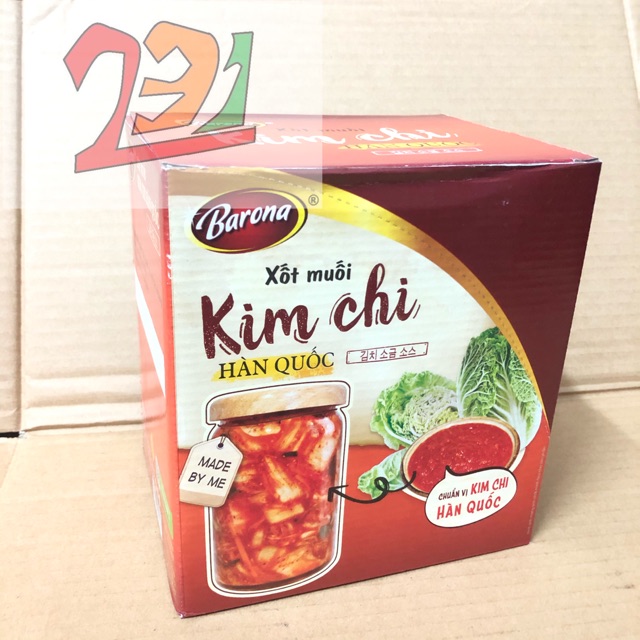 Hộp x10 Túi Xốt Muối KimChi Hàn Quốc 180g