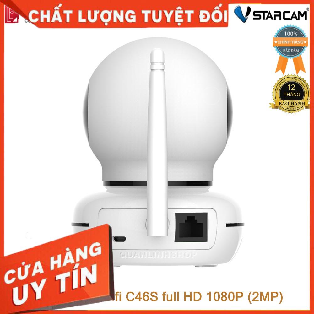 (giá khai trương) Camera giám sát IP Wifi hồng ngoại ban đêm Vstarcam C46S Full HD 1080P 2MP