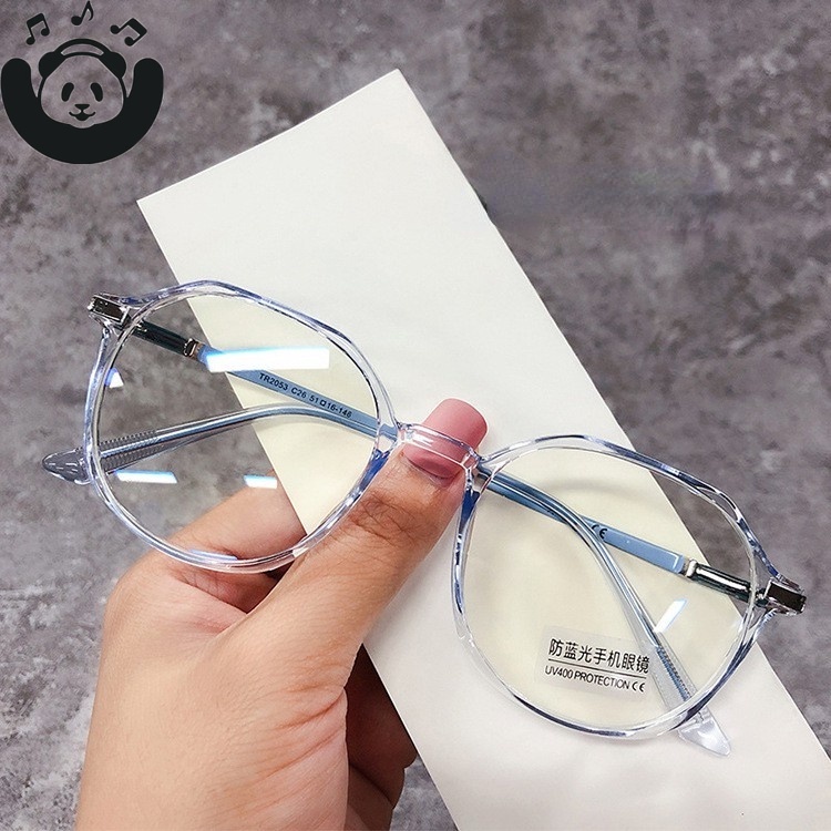 Mắt Kính MM Mạ Màu Xanh Dương Nhạt Dễ Thương