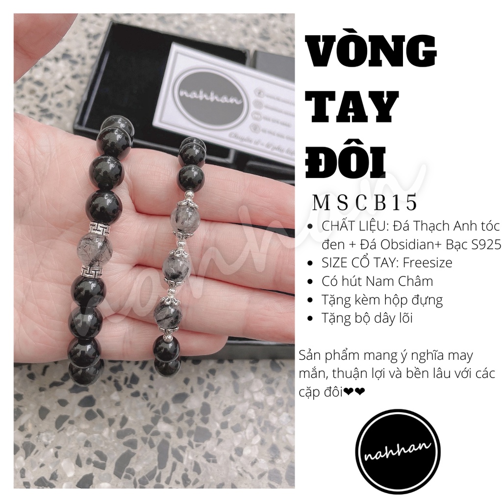 Vòng tay đôi MSCB15 , lắc tay nam nữ , 100% tự nhiên kết hạt sáng bóng thanh lịch và đơn giản , phukiennahhan | BigBuy360 - bigbuy360.vn