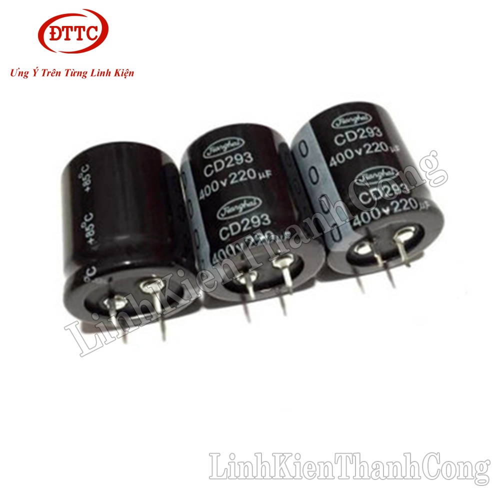 Tụ Hóa CD293 220uF 400V 25x50mm