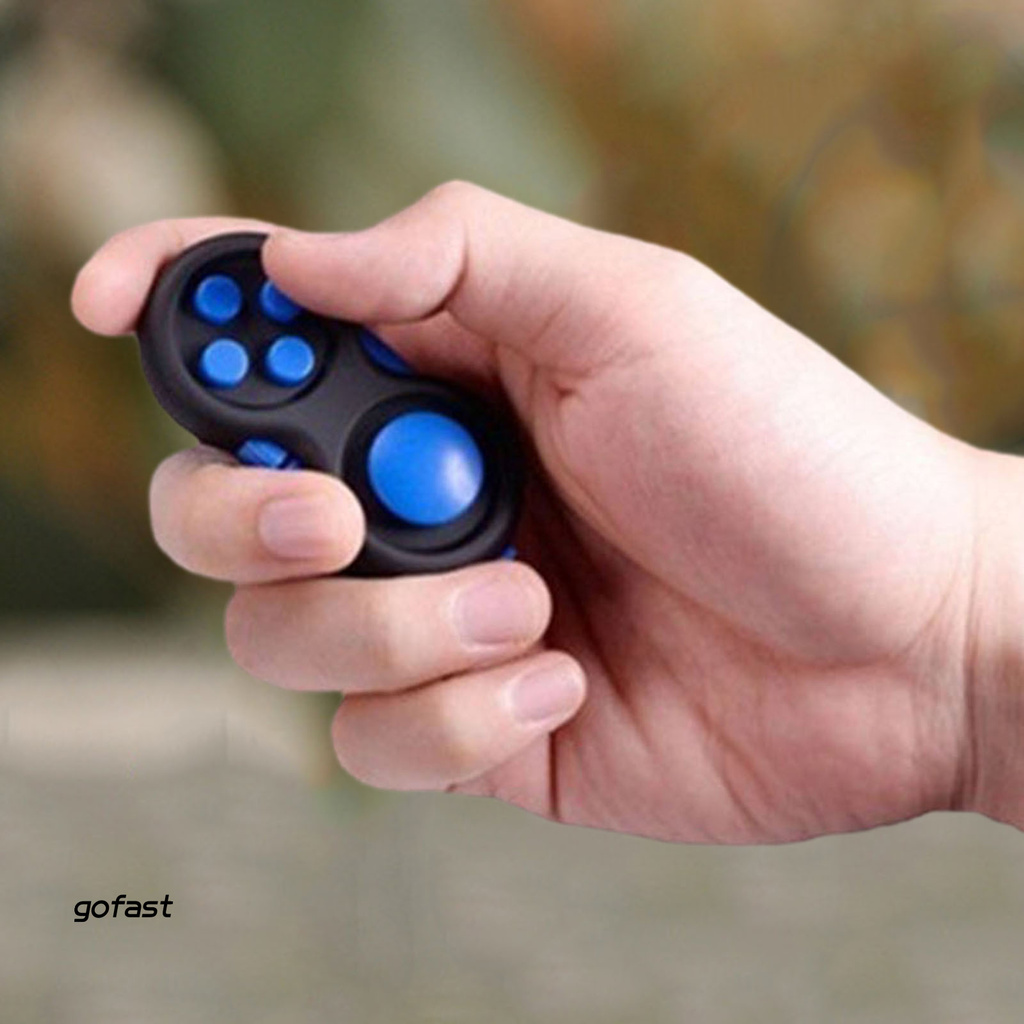 gofast Fidget Pad Portable Stress-relieving 4 Buttons Game Joystick Stress Reliever for Teens