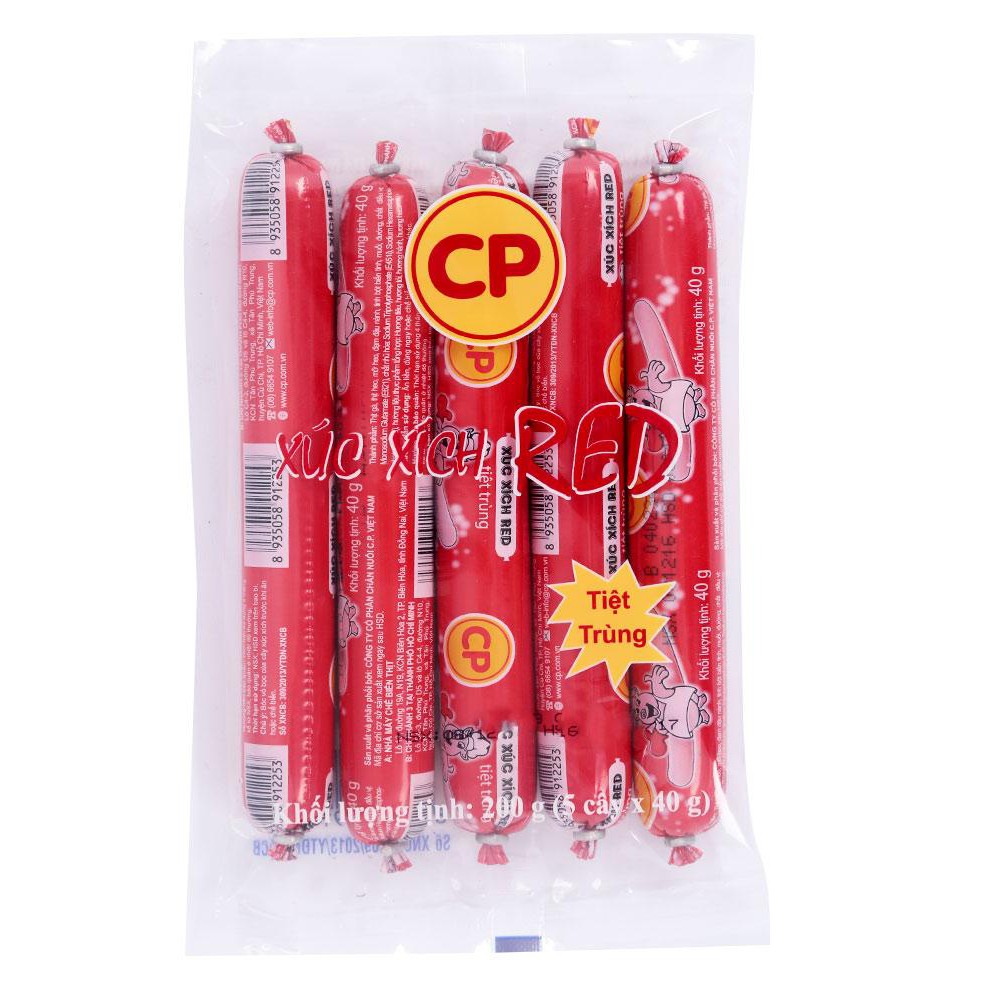 Xúc xích tiệt trùng CP gói 200g