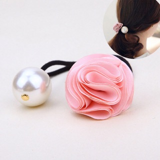 🌸Buộc tóc hoa hồng voan