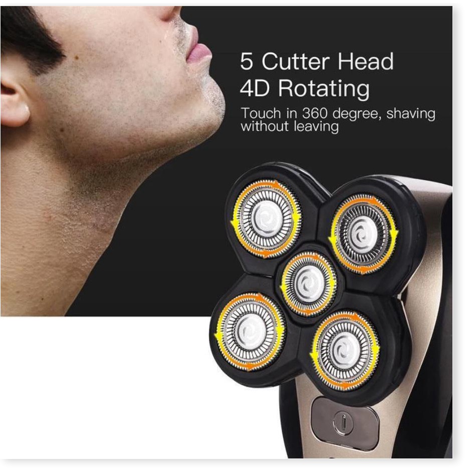 hàng new-  Máy cạo râu 5 in 1 đa năng USMan Premium 4D Electric Shaver