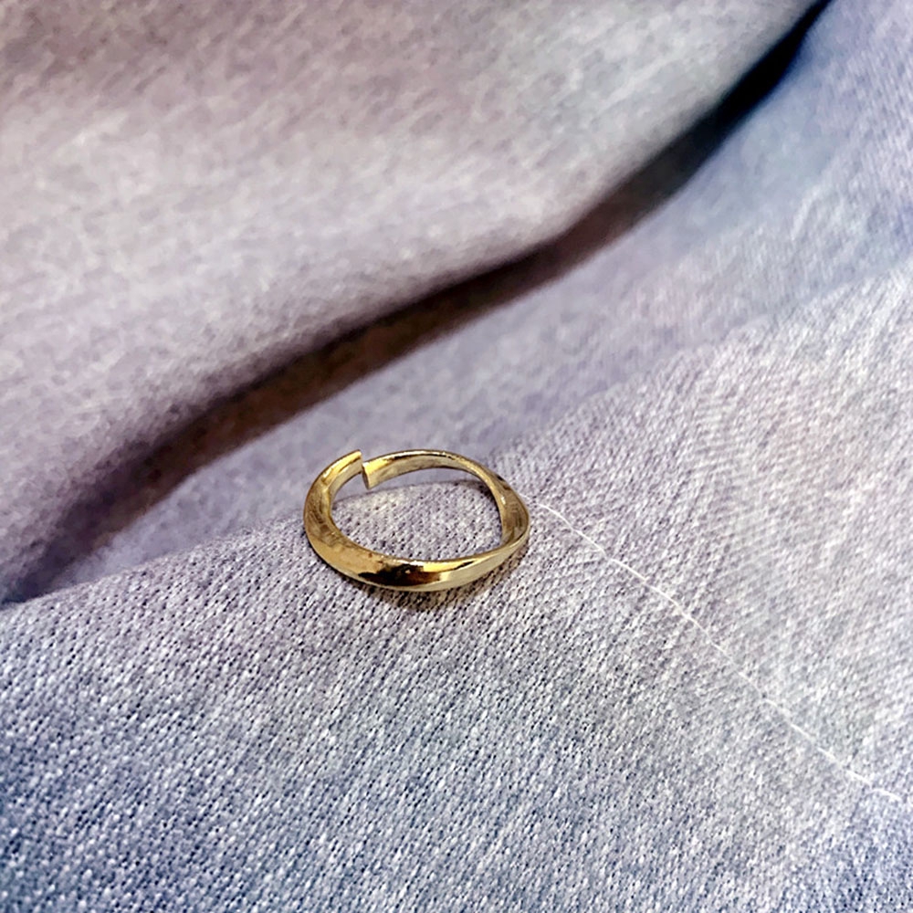 Nhẫn kim loại đơn giản thời trang hipster dành cho nữ