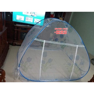Màn chụp tự bung có hoa, màn chụp người lớn 1m8*2m