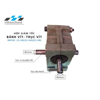 Hộp giảm tốc trục vít bánh vít (worm gear box- tỷ số truyền 1:10, 1:20,1:30)