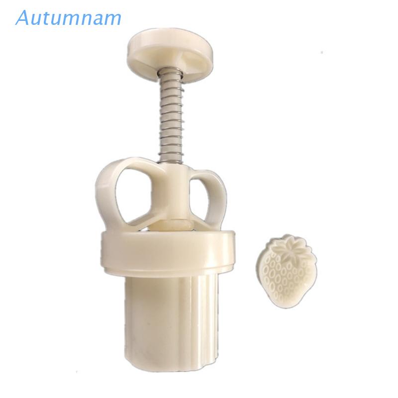 Khuôn Nhựa Làm Bánh Trung Thu Hình Quả Dâu 25g Diy