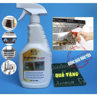 Bình xịt tẩy dầu mỡ bếp TVS HT01-600ML đa năng, tẩy dầu mỡ bếp hút mùi, bếp ga, xoong nồi bám két lâu ngày loại mạnh