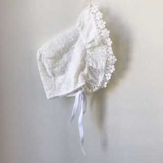 Mũ bonnet ren tiểu thư cho bé