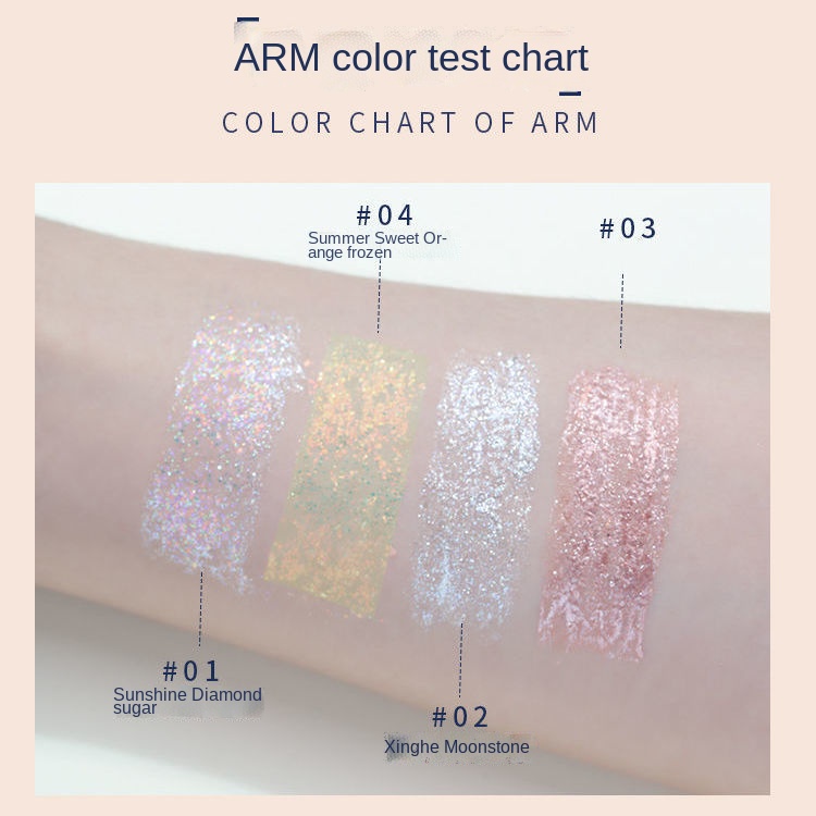 AMORTALS chất lỏng bốn màu bóng mắt long lanh nằm tằm chất lỏng làm sáng