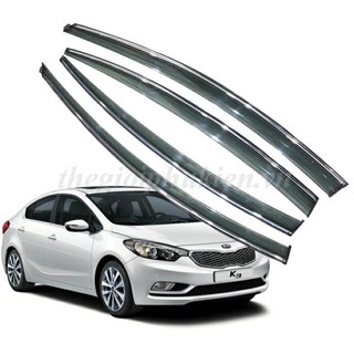 Bộ vè che mưa Kia K3 -chỉ mạ Crom(hàng cao cấp)