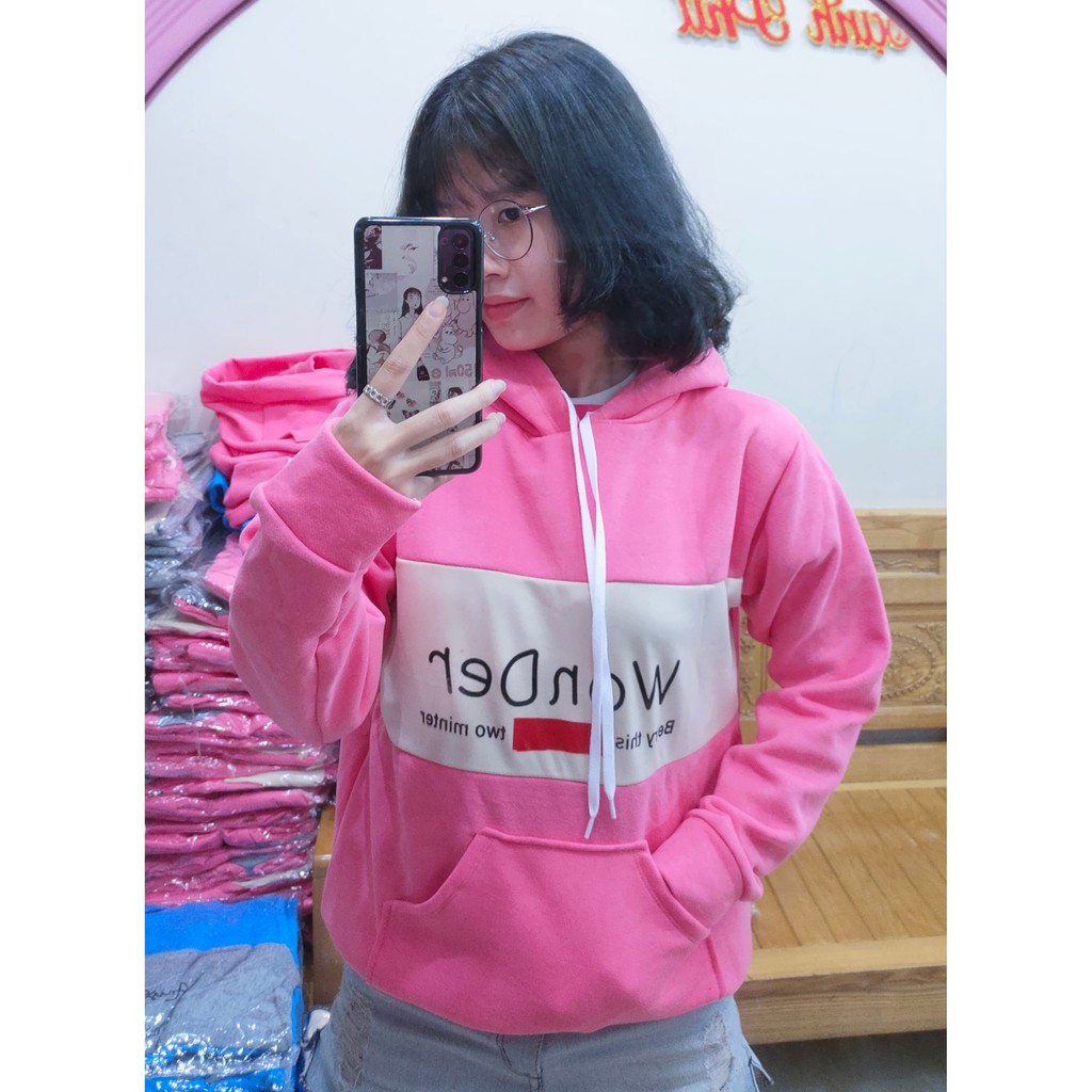 Áo Hoodie kiểu Nam Nữ nhiều màu (Mang cặp siêu dễ thương)