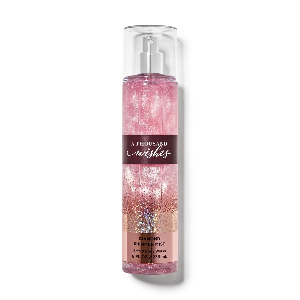 Xịt thơm toàn thân có nhũ Bath and Body Works A Thousand Wishes Diamond Shimmer Mist