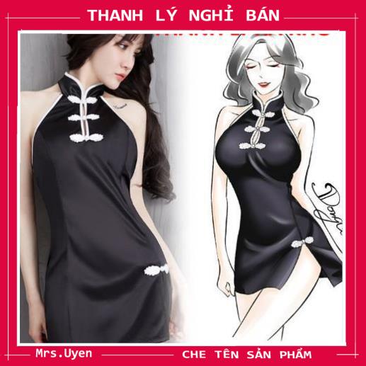 Váy ngủ nữ gợi cảm cosplay cô gái thượng hải, đầm ngủ nữ hở lưng gợi cảm sang chảnh quý phái - SX001 | BigBuy360 - bigbuy360.vn