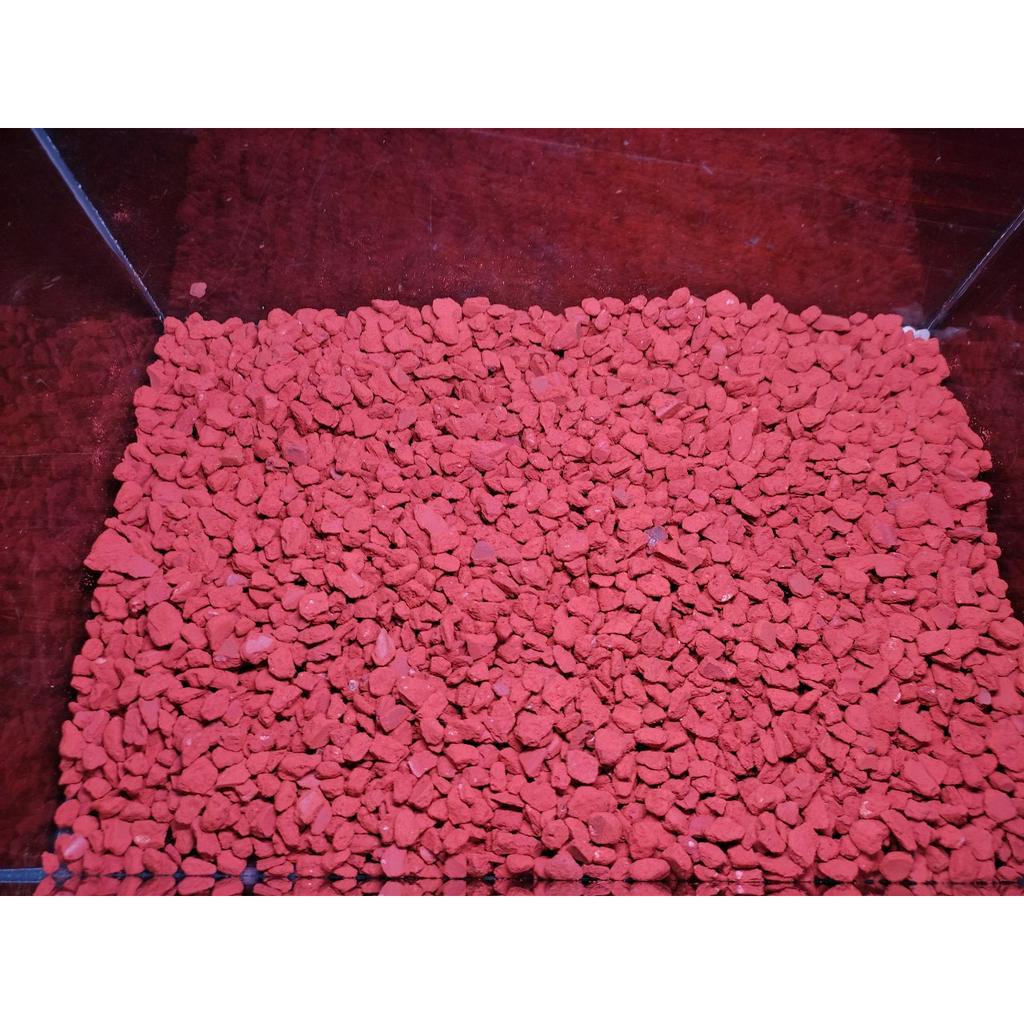 Sỏi 3 Màu, sỏi núi lửa,sỏi trắng,gốm đỏ dải nền.