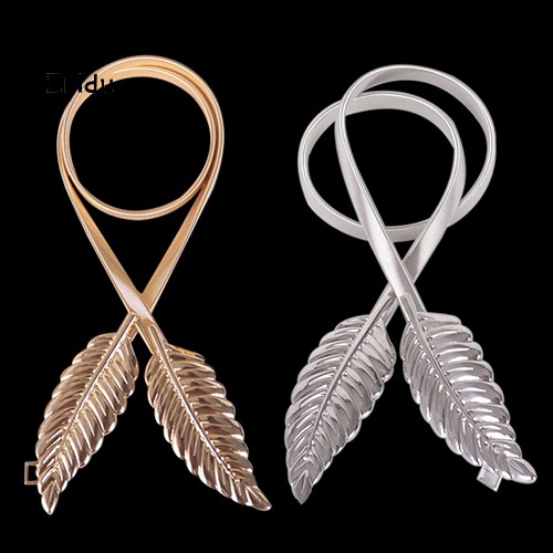 Thắt Lưng Khóa Kim Loại Hình Chiếc Lá Phong Cách Vintage