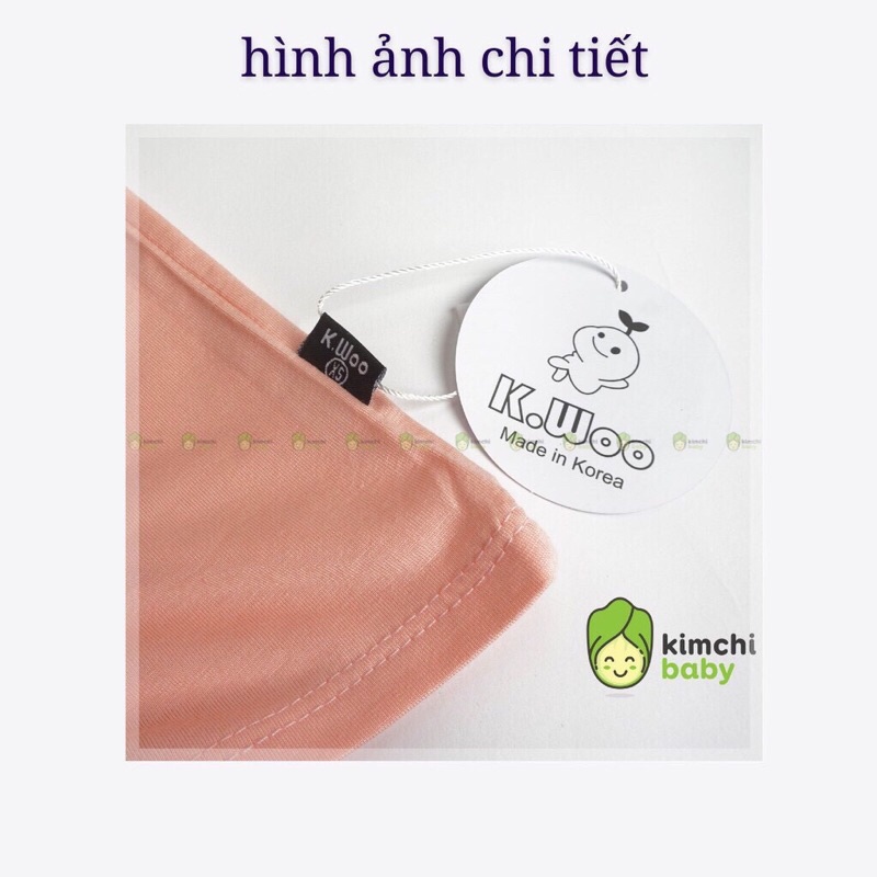 Áo Thun Cộc Tay Trơn Kwoo Cho Bé Trai, Bé Gái - 9 màu