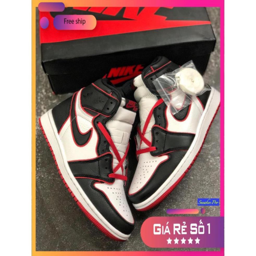 (FULL BOX + QUÀ TẶNG) Giày thể thao Air Jordan 1 Retro High Bloodline cao cổ siêu phong cách, xì-tai dành cho nam và nữ