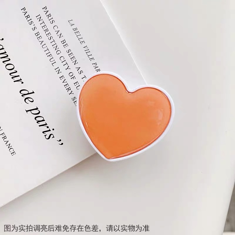 Giá Đỡ Điện Thoại Màu Trơn Hình Trái Tim Sáng Tạo Phong Cách Mới