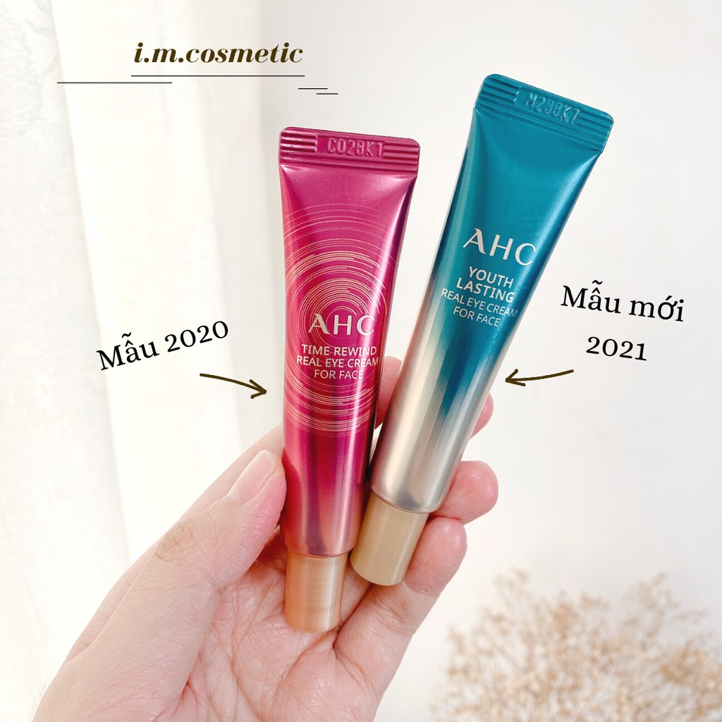 Kem Mắt AHC Youth Lasting Real Eye Cream For Face (Bản Mới Nhất 2021)