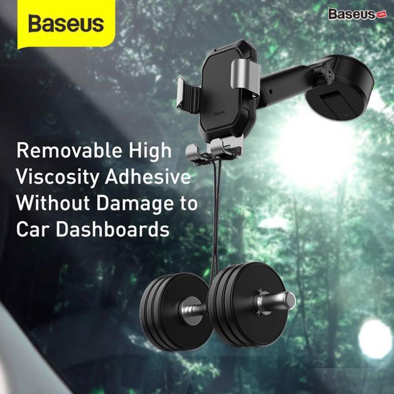 Giá đỡ điện thoại hút chân không dùng gắn kính hoặc táp lô trên xe hơi Baseus Tank Gravity Car Mount