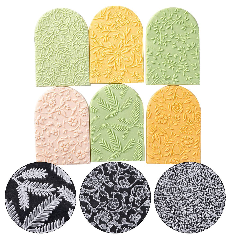 Khuôn làm bánh bằng acrylic dập nổi hình hoa lá độc đáo tiện dụng