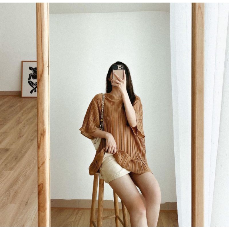 Áo bầu xếp ly QC xịn Xoài Boutique